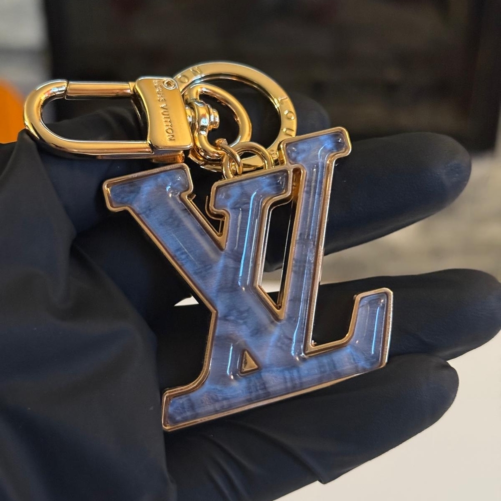Louis Vuitton Gloss Monogram Initials Keychain Ba… - image 1